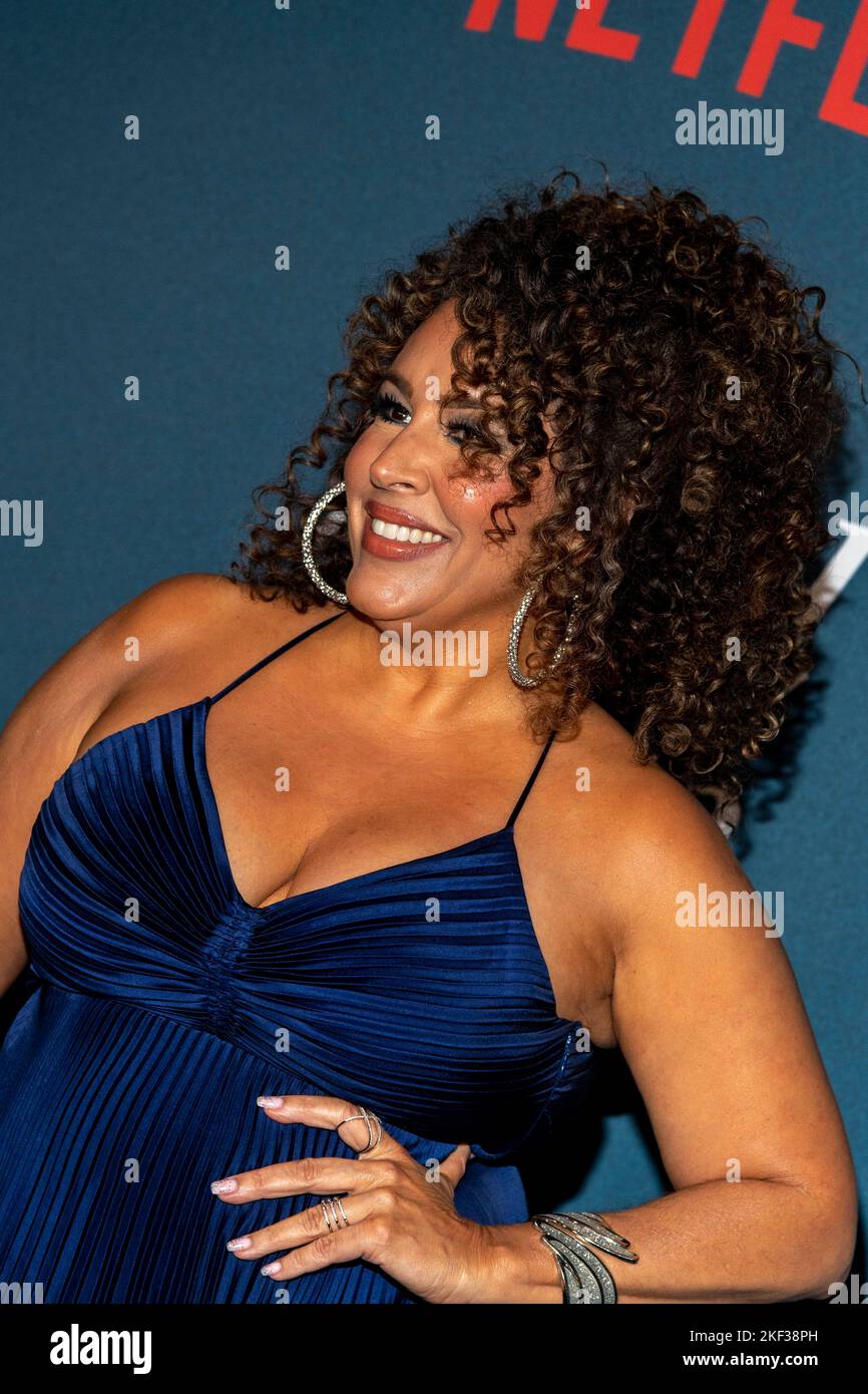 Los Angeles, USA. 15th Nov, 2022. Diana Maria Riva attends Netflix's Los Angeles Premiere of DEAD TO ME Season 3 Screening at Tudum Screening Room, LA, CA on November 15, 2022 Credit: Eugene Powers/Alamy Live News Stock Photo