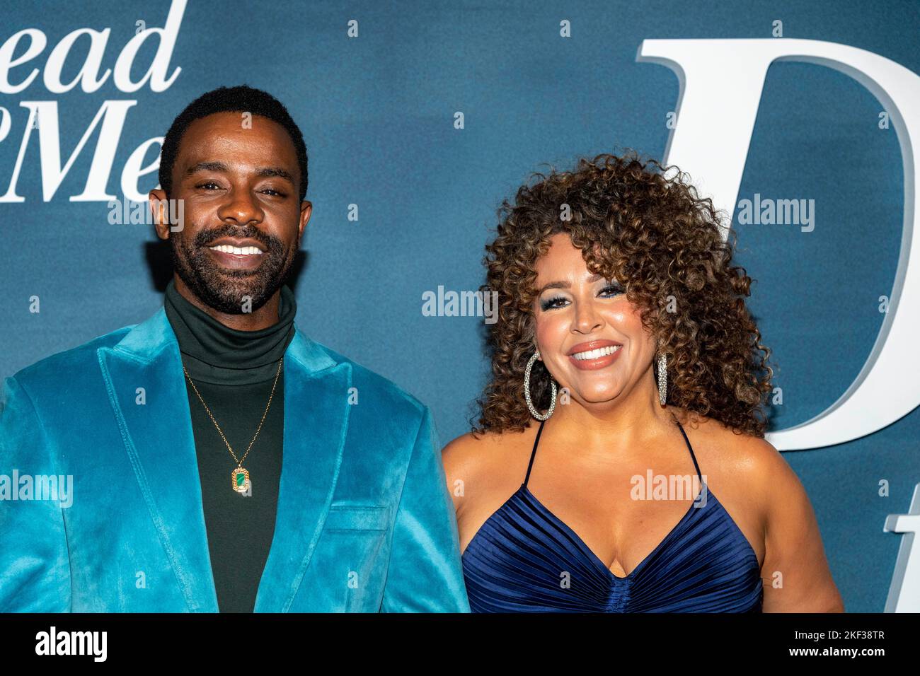 Los Angeles, USA. 15th Nov, 2022. Brandon Scott, Diana Maria Riva attend Netflix's Los Angeles Premiere of DEAD TO ME Season 3 Screening at Tudum Screening Room, LA, CA on November 15, 2022 Credit: Eugene Powers/Alamy Live News Stock Photo