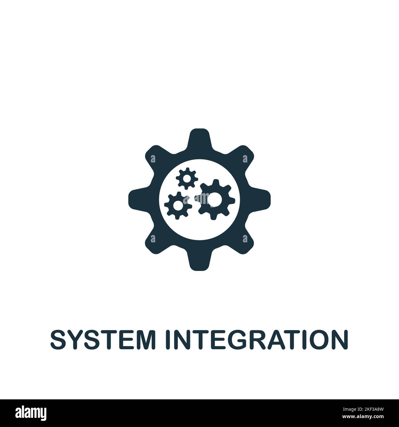 System Integration Icon. Monochrome Simple Product Management Icon For ...