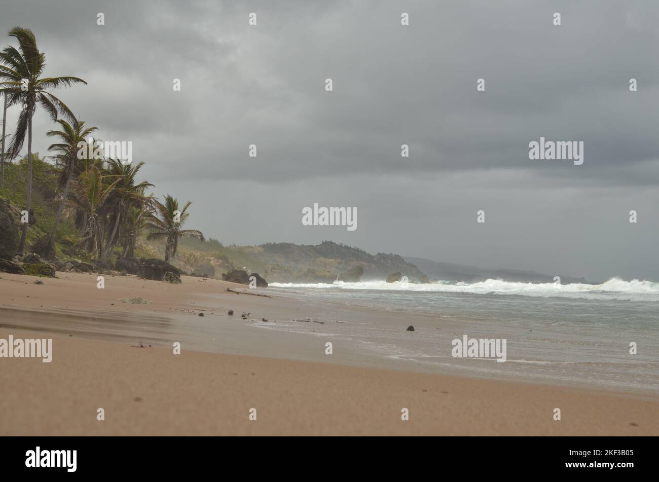 Caribic Caribbien Coast Hurricane storm Wind beauty tropical storm Stock Photo