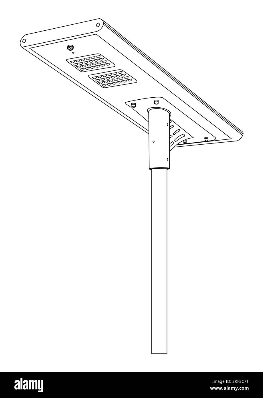 Solar street cheap light drawing