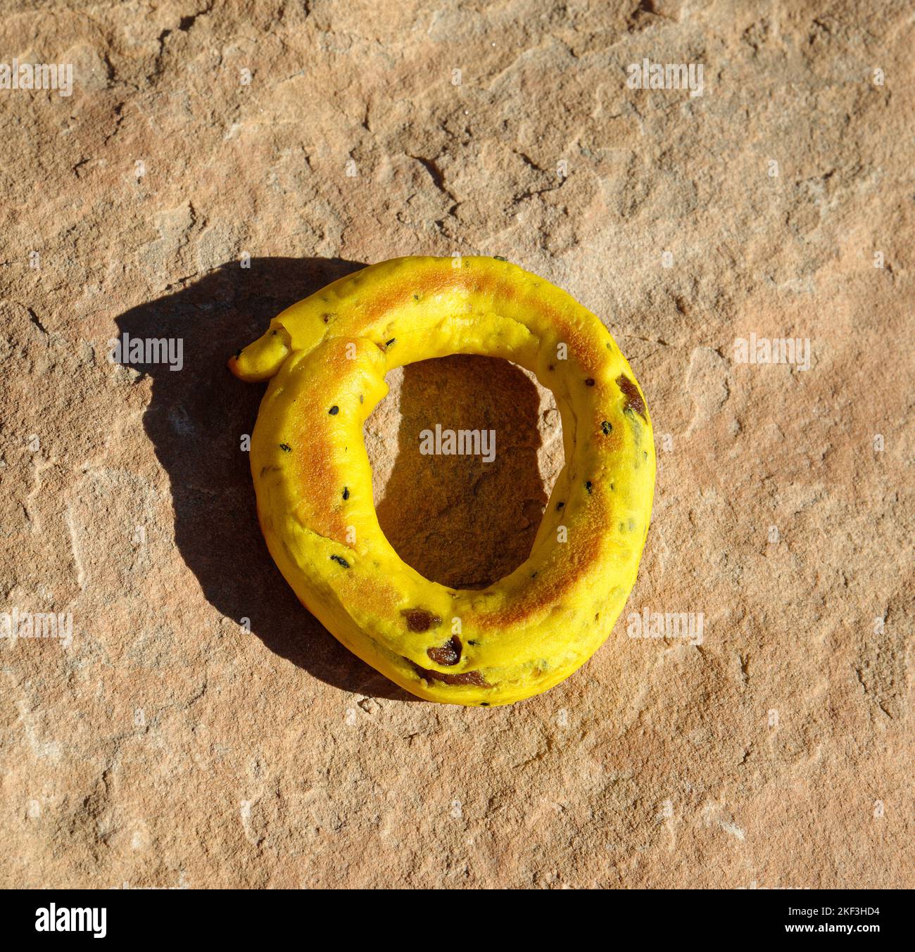 Breakfast food of a date wheat ring from Jordan Stock Photo Alamy