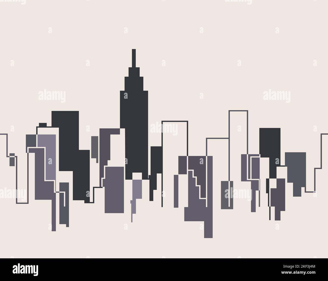 Silhouette of the cityscape vector illustration background Stock Vector ...