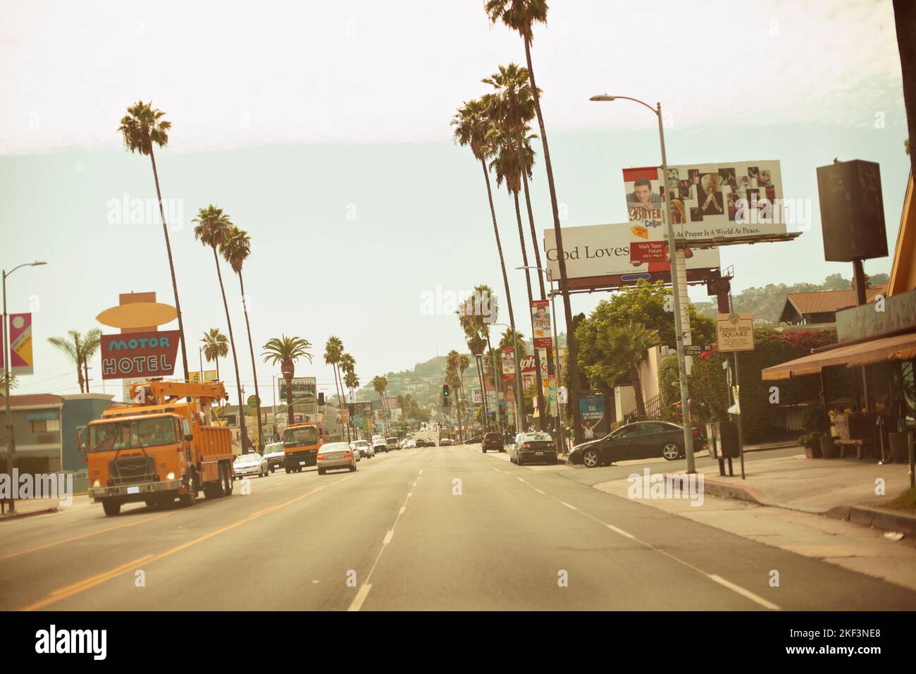 Hollywood boulevard billboard hi-res stock photography and images - Alamy