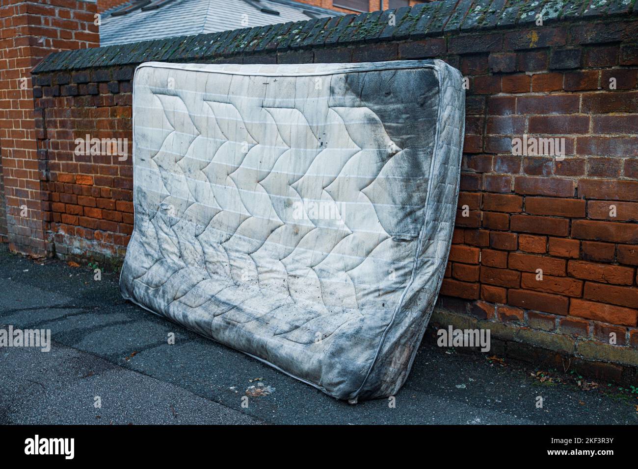 Old dirty bed mattress on the street in London Stock Photo Alamy
