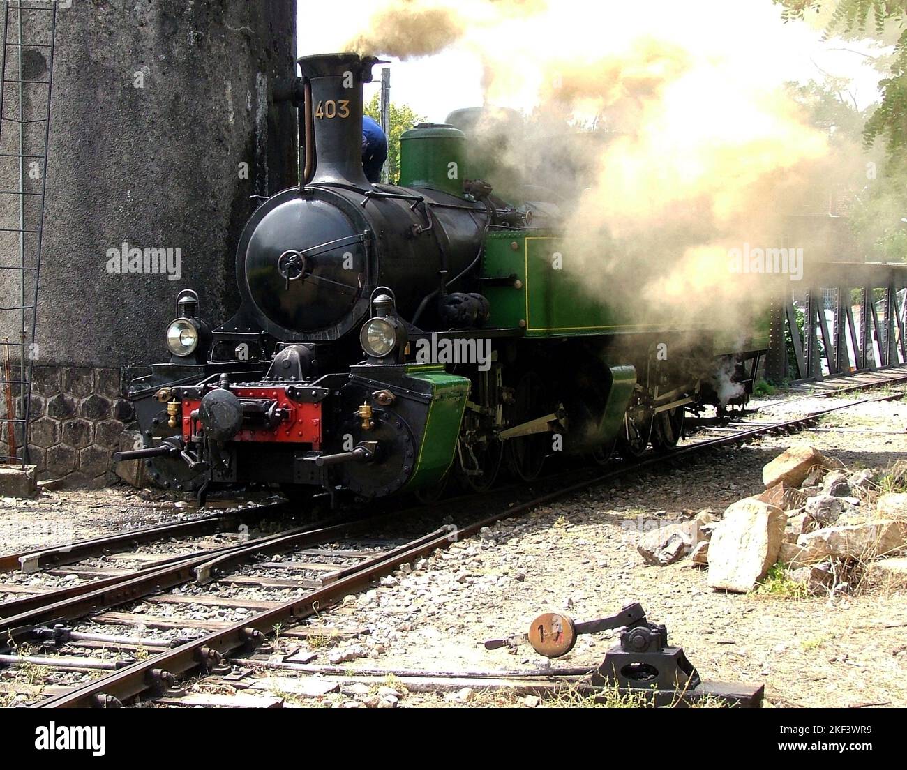 The stationary is increasing the boiler pressure to ensure