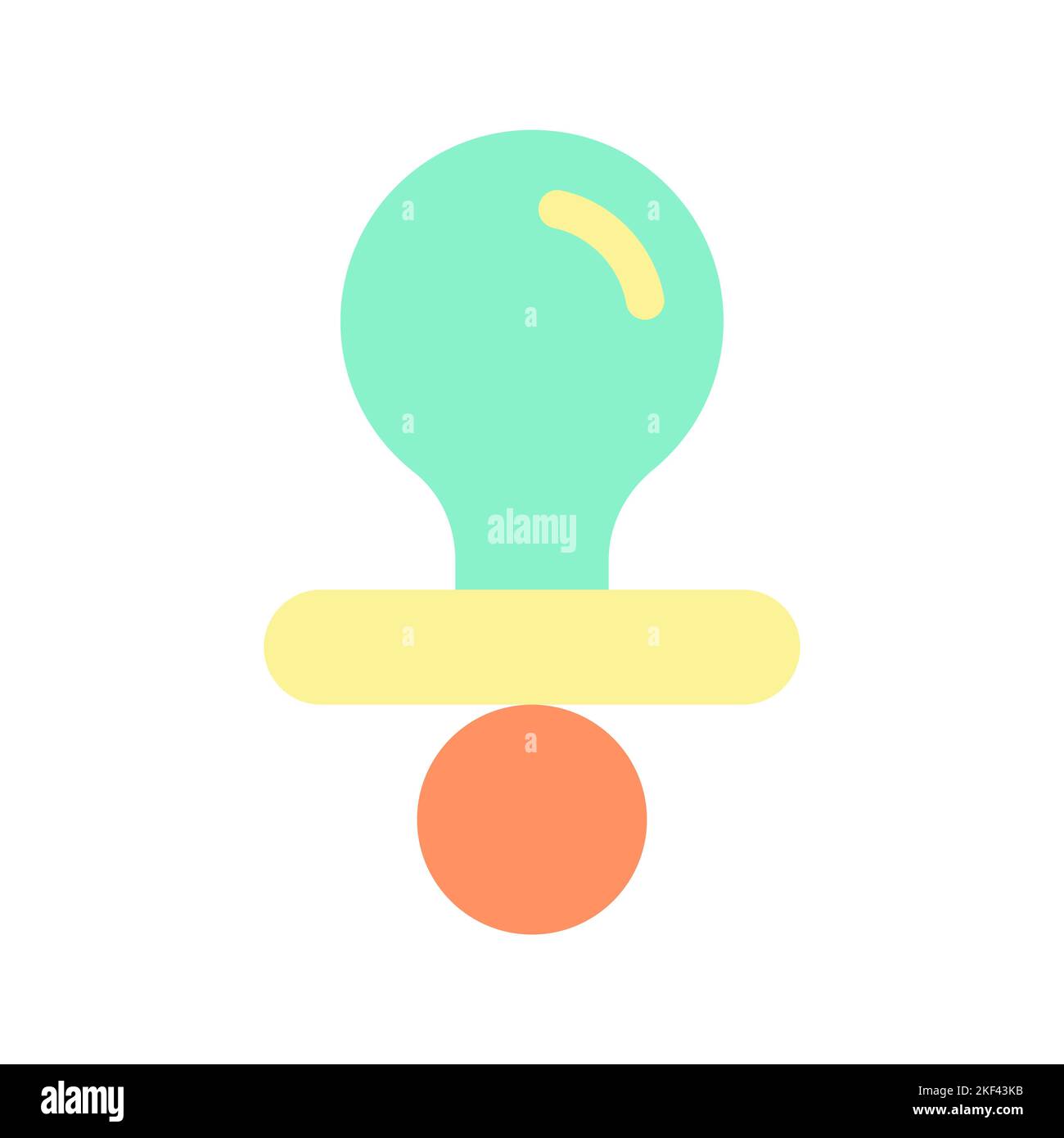 Pacifier icon comforter vector hi-res stock photography and images - Alamy