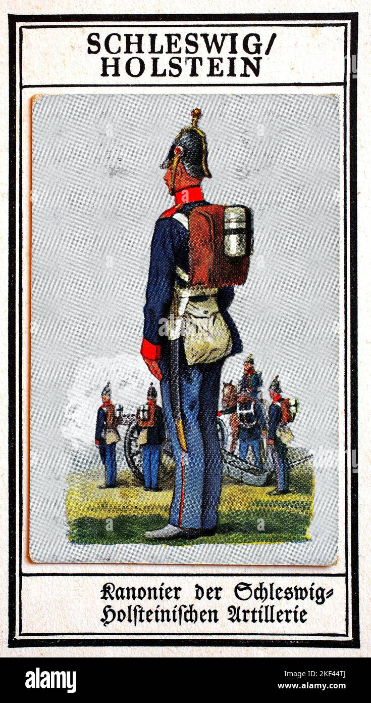 German uniforms of the 19th century, artillery SchleswigHolstein