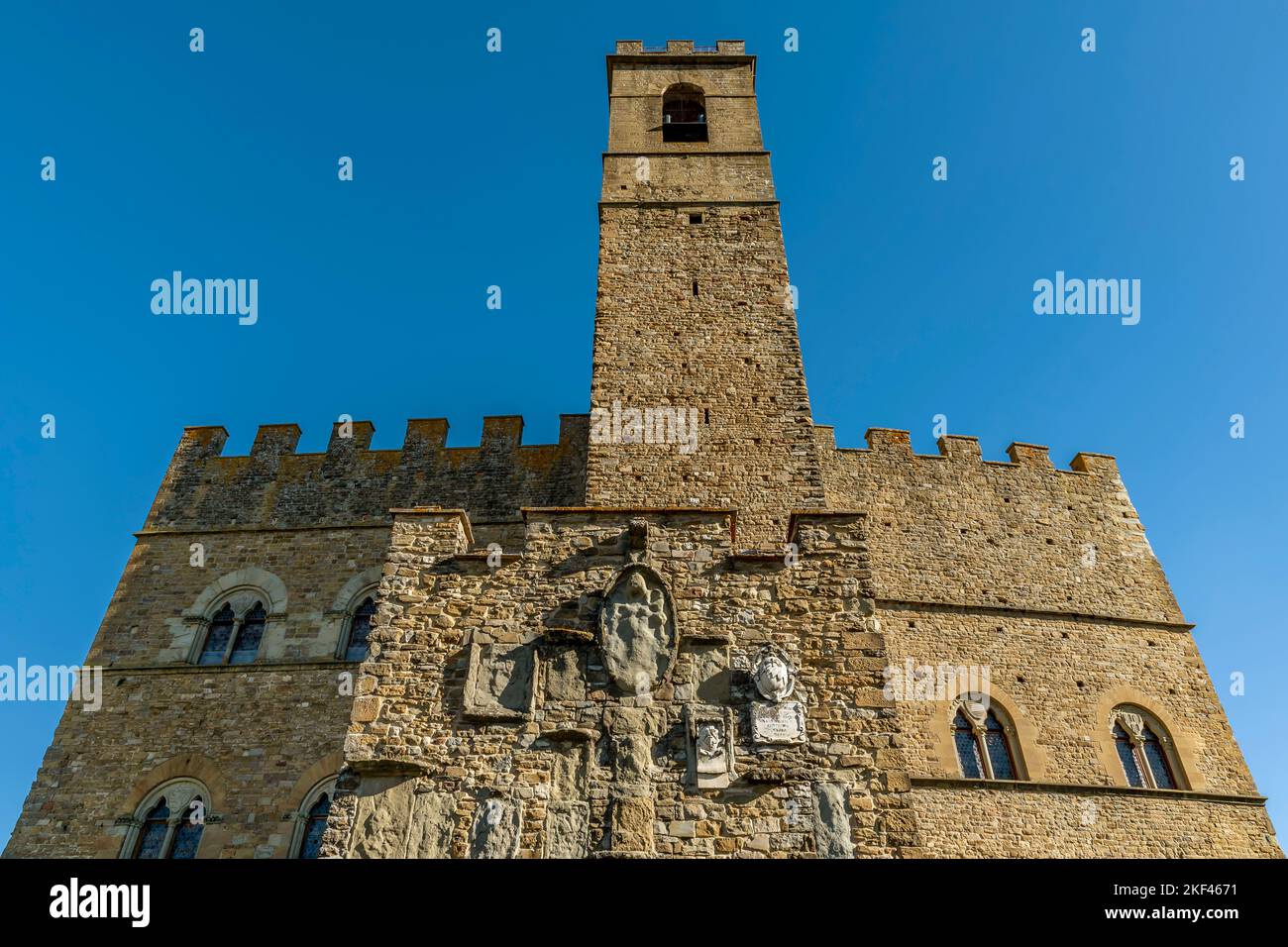 The ancient castle of the Conti Guidi in the historic center of Poppi, Arezzo, Italy Stock Photo