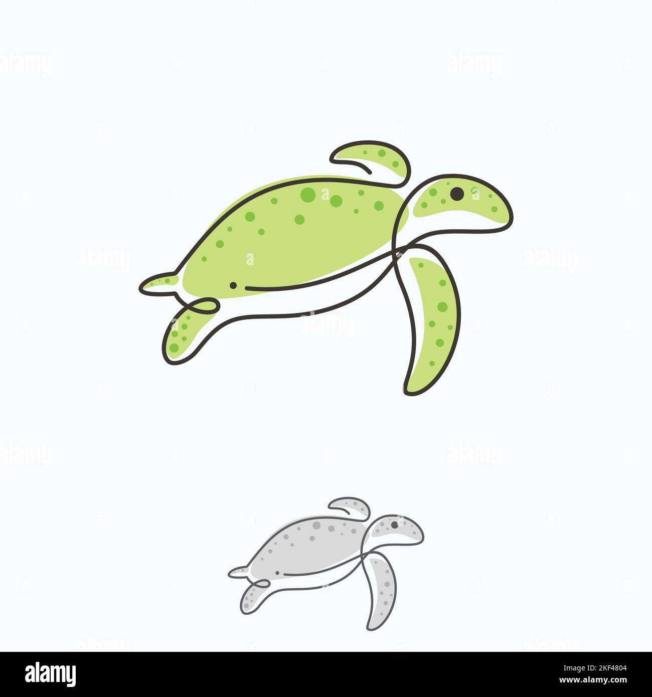 Logo turtle child Stock Vector Images - Alamy