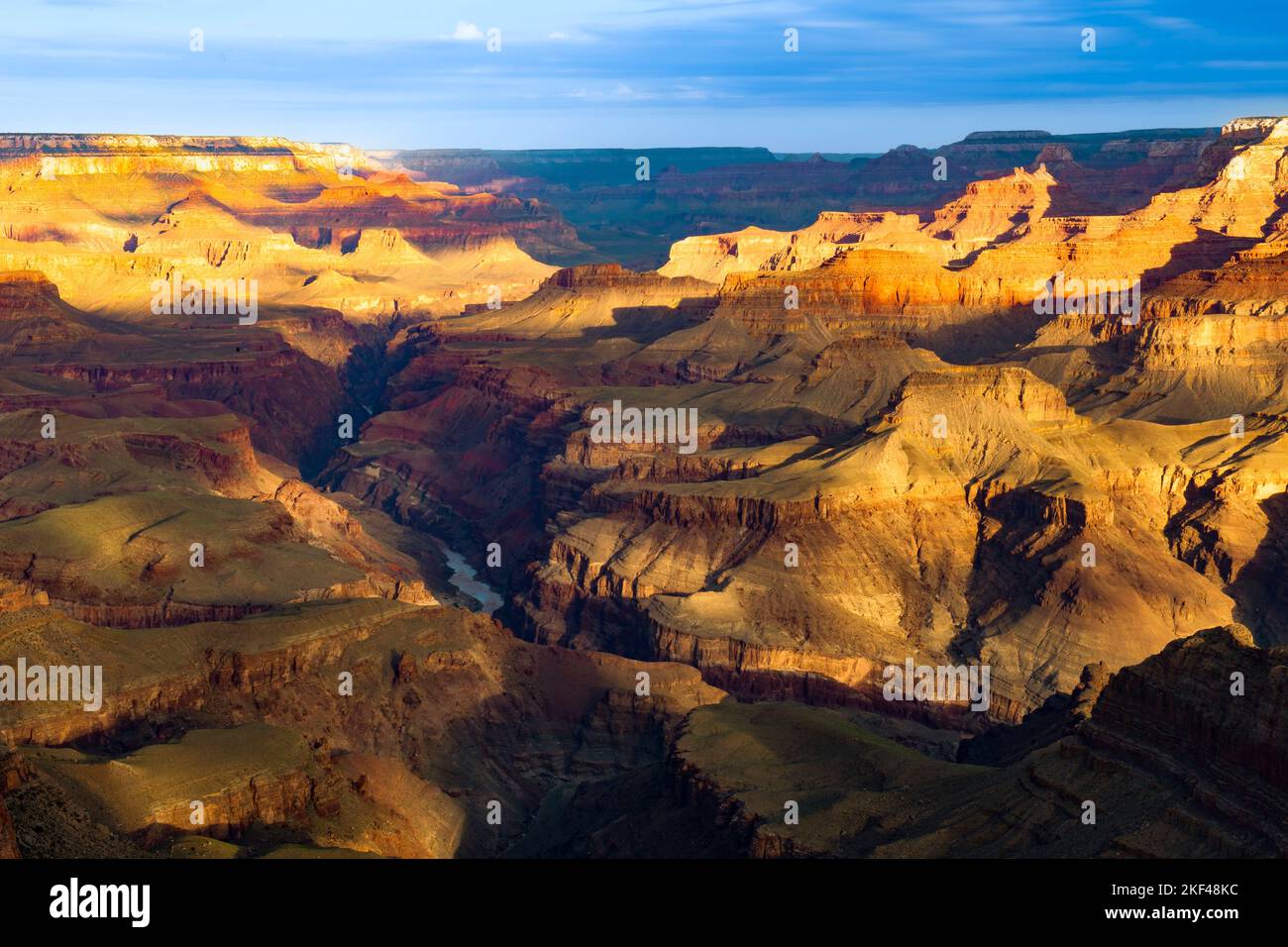 Morgen am Lipan Point, Colorado River, Grand Canyon South Rim, Süd Rand, Arizona, USA, Nordamerika Stock Photo