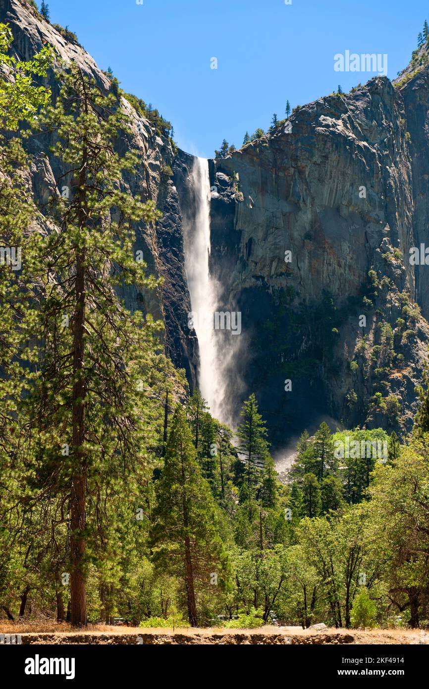 Bridaveil Fall im Yosemite Nationalpark, Kalifornien, USA, Nordamerika Stock Photo