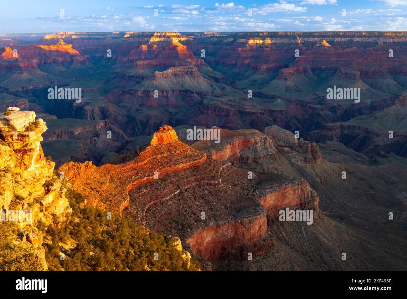 Morgen am Yaki Point, Grand Canyon South Rim, Südrand, Arizona, USA, Nordamerika Stock Photo