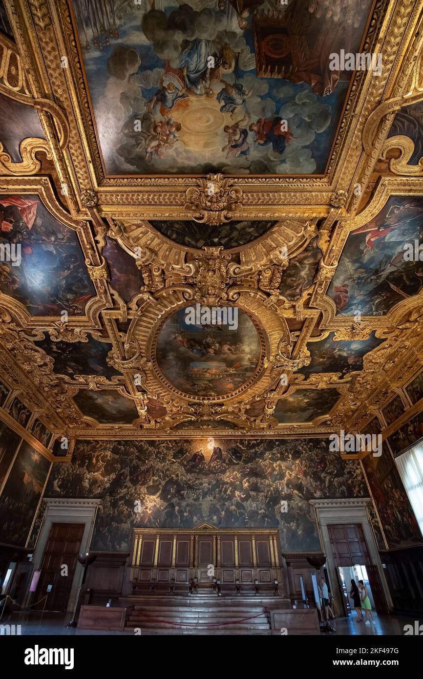 Paradiso Von Jacopo Tintoretto Gem lde Im Sala Del Maggior Consiglio 