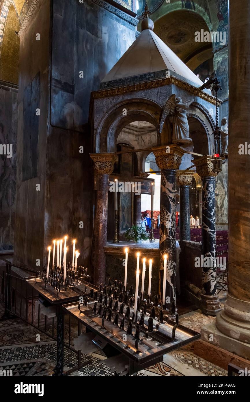 Gebetsaltar, Markusdom,  Venedig, Venetien, Adria, Norditalien, Italien Stock Photo