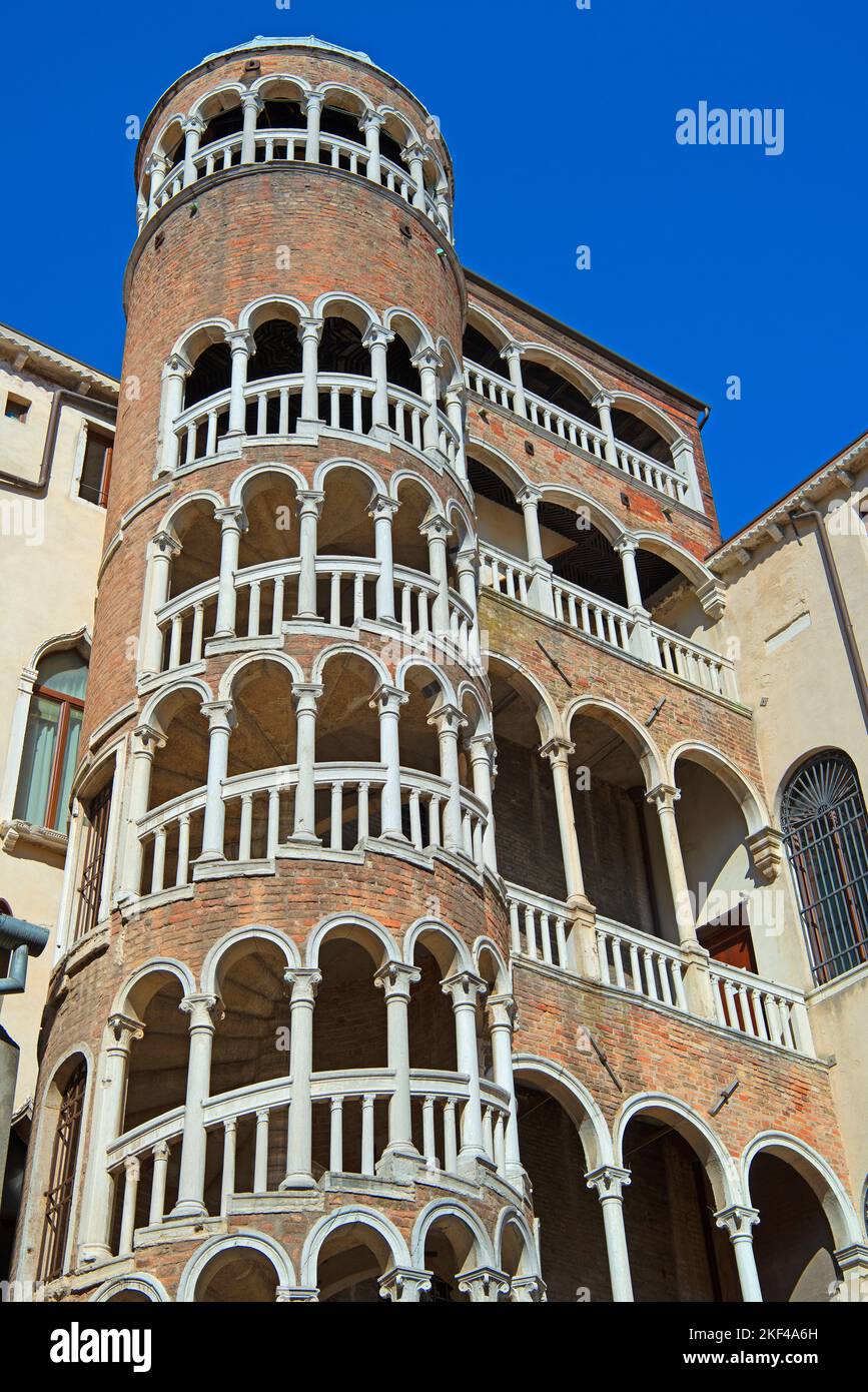 Wendeltreppe, Scala Contarini del Bovolo, Venedig, Venetien, Italien Stock Photo