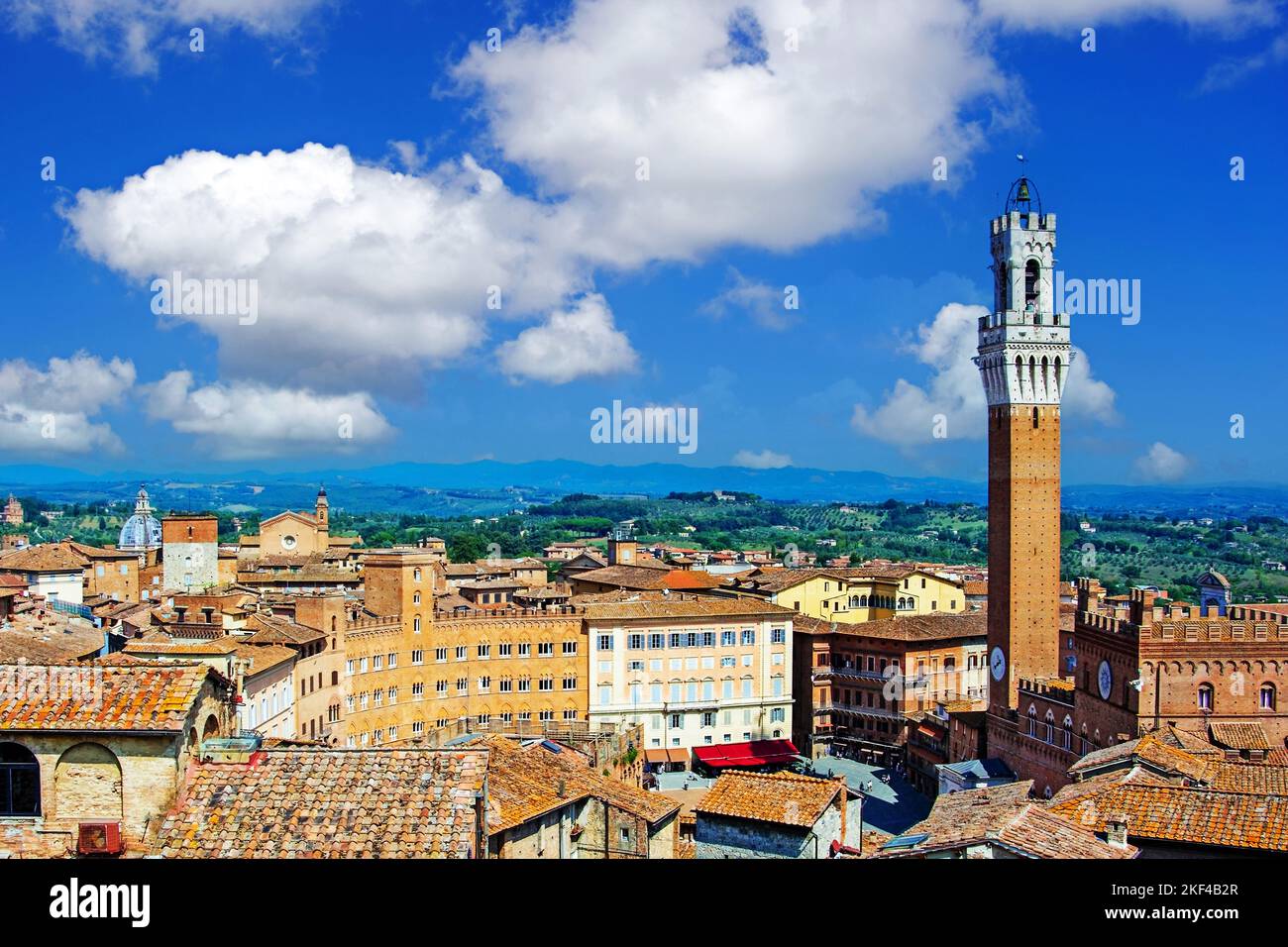 Stadt In Der Toskana Italiennull