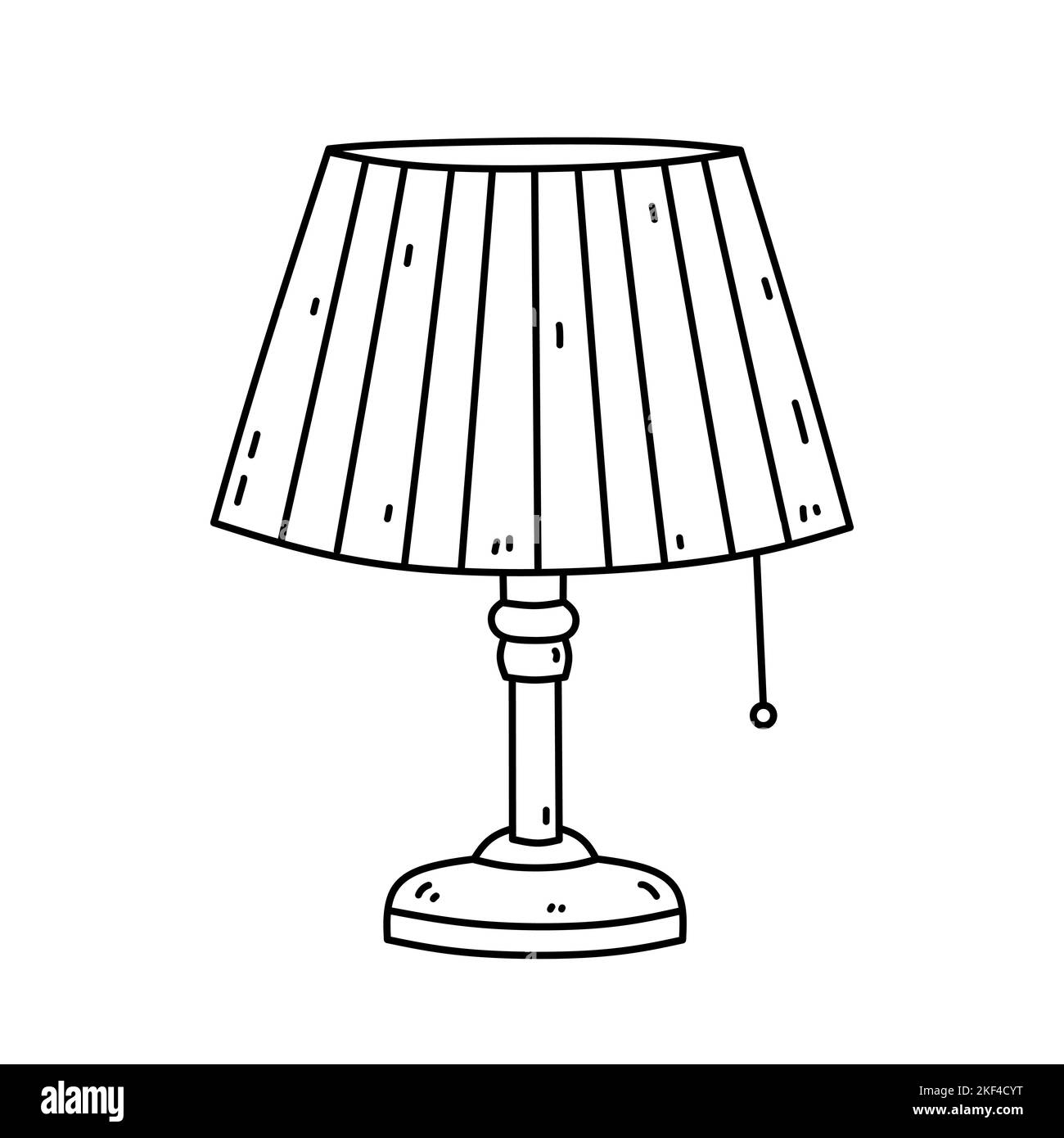 Pencil Drawing with Table Lamp with Lampshade Stock Illustration   Illustration of lampshade decoration 147496817