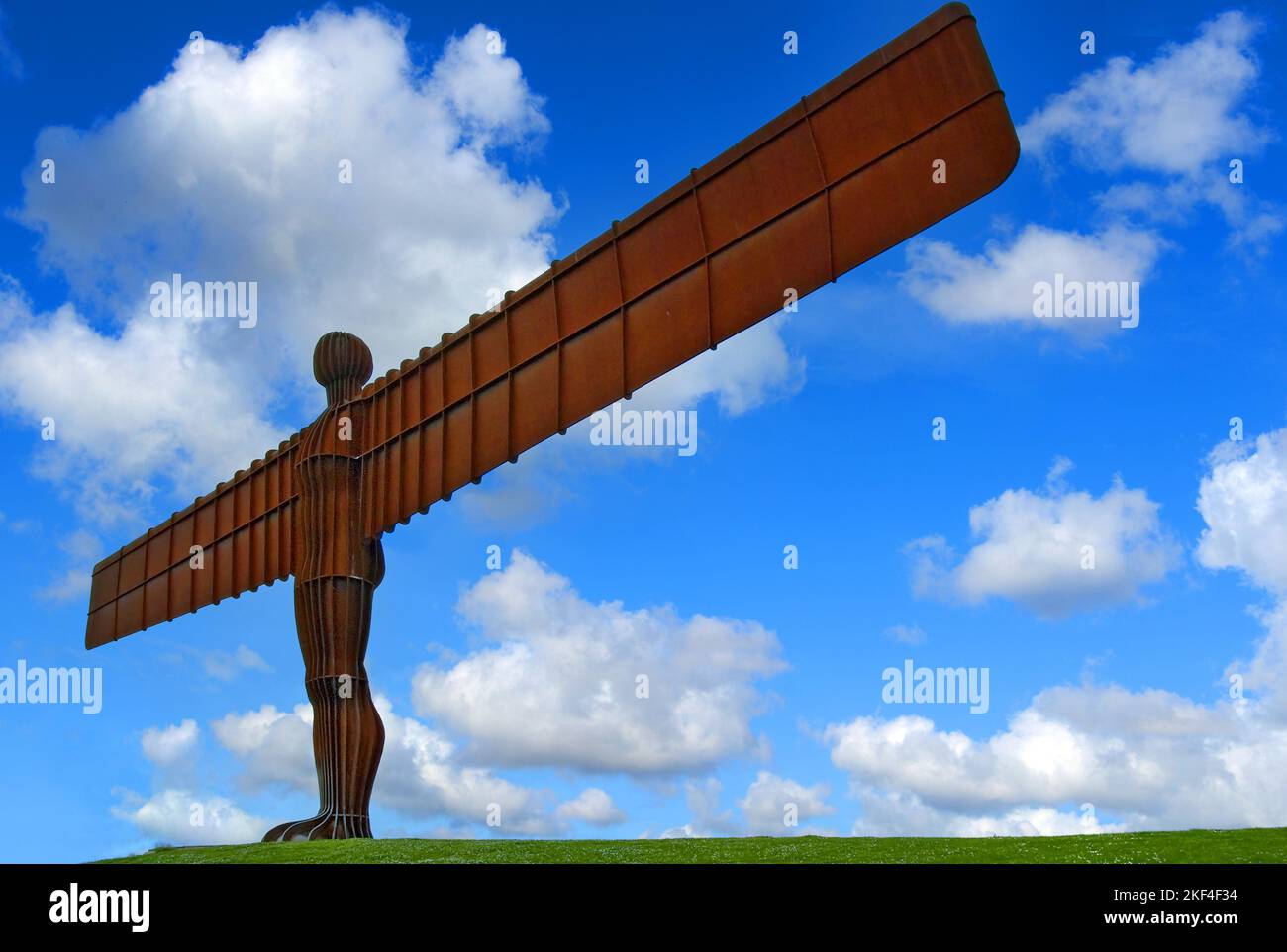 Der 'Angel of the North' in der Nähe von Gateshead, Nordostengland, Skulptur, Stock Photo