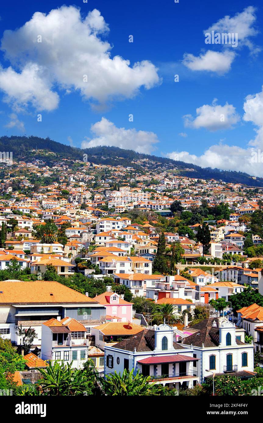 Blick auf Funchal, Madeira, Portugal. Stock Photo