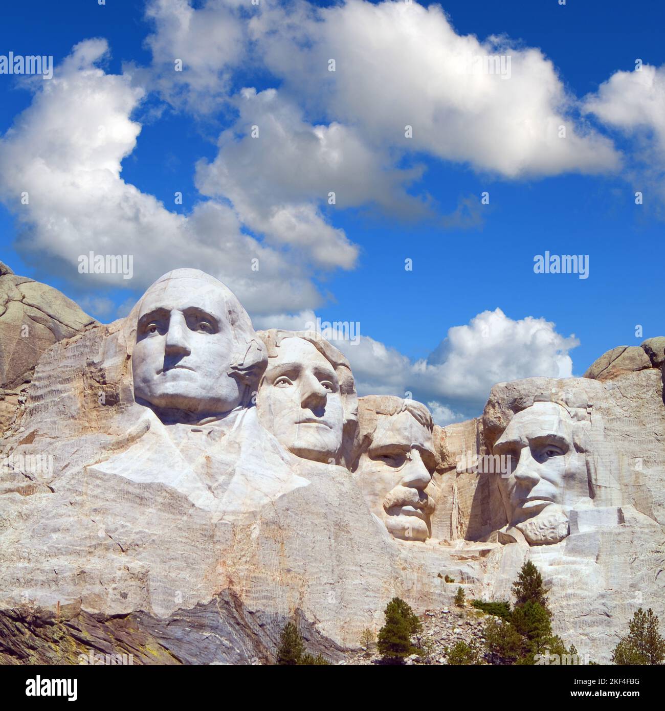 Mount Rushmore National Memorial, South Dakota, USA, Denkmal, Black ...