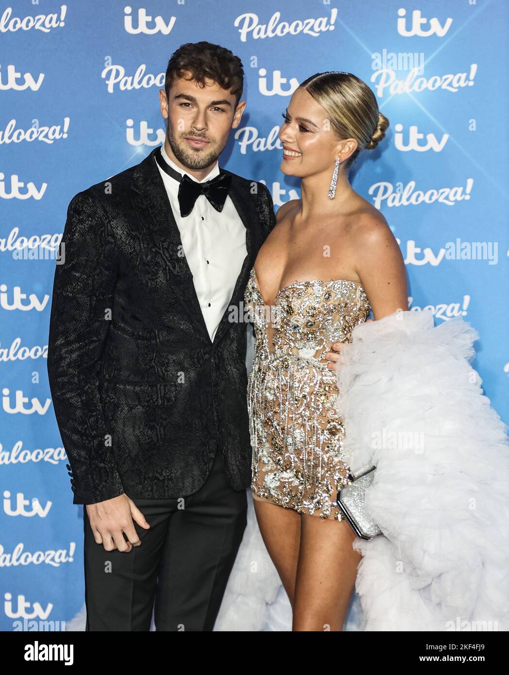 Andrew Le Page and Tasha Ghouri attend the ITV Palooza 2022 at the