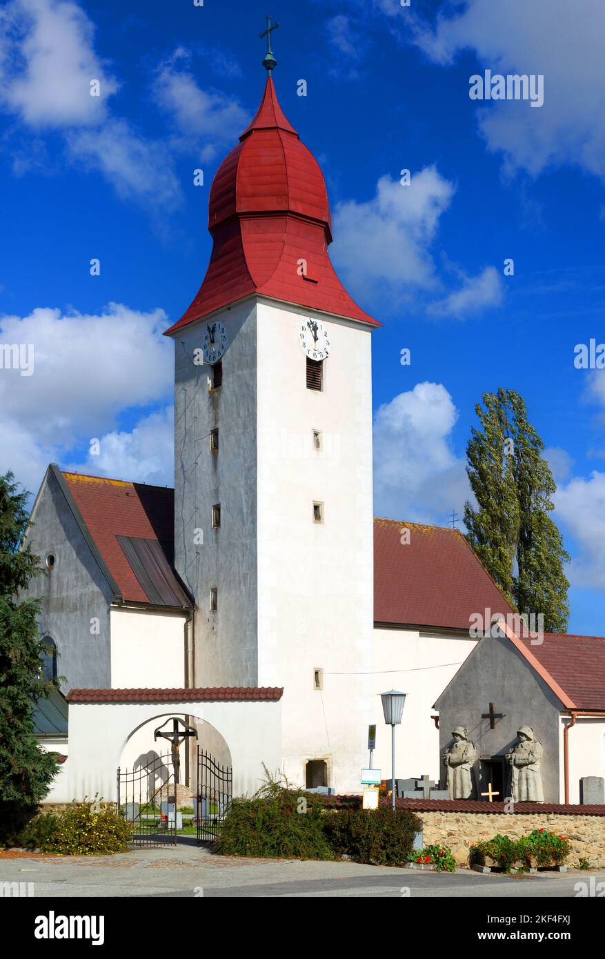 Die Kirche in Marbach am Walde, Waldviertel, Niederösterreich, Österreich Stock Photo