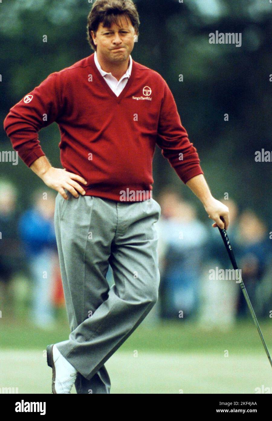 Ian Woosnam takes a break Stock Photo - Alamy