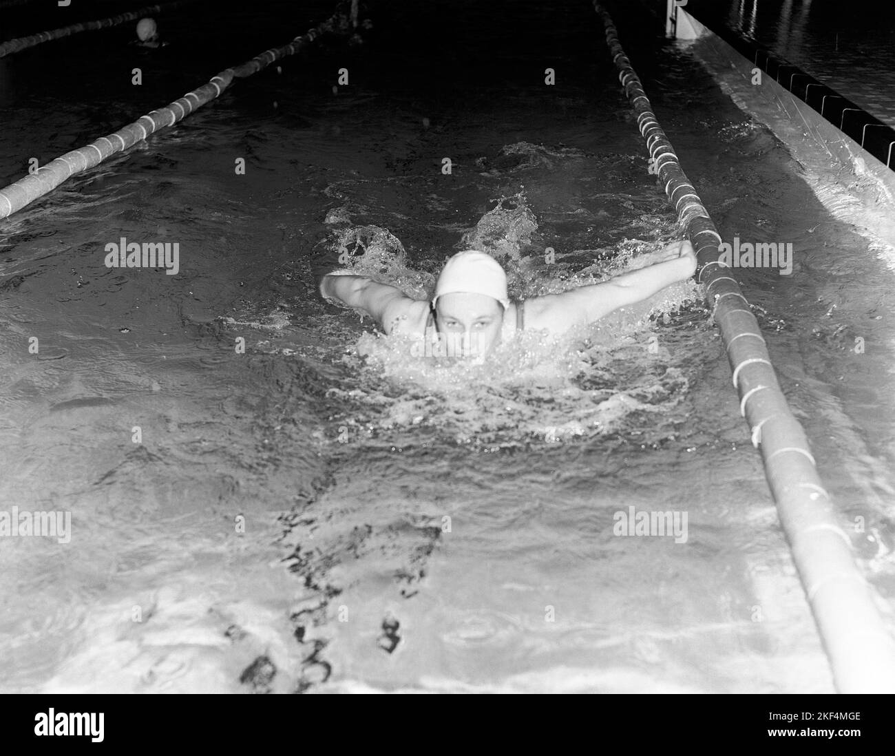 A new portrait of Anita Lonsbrough, the British swimmer Stock Photo Alamy