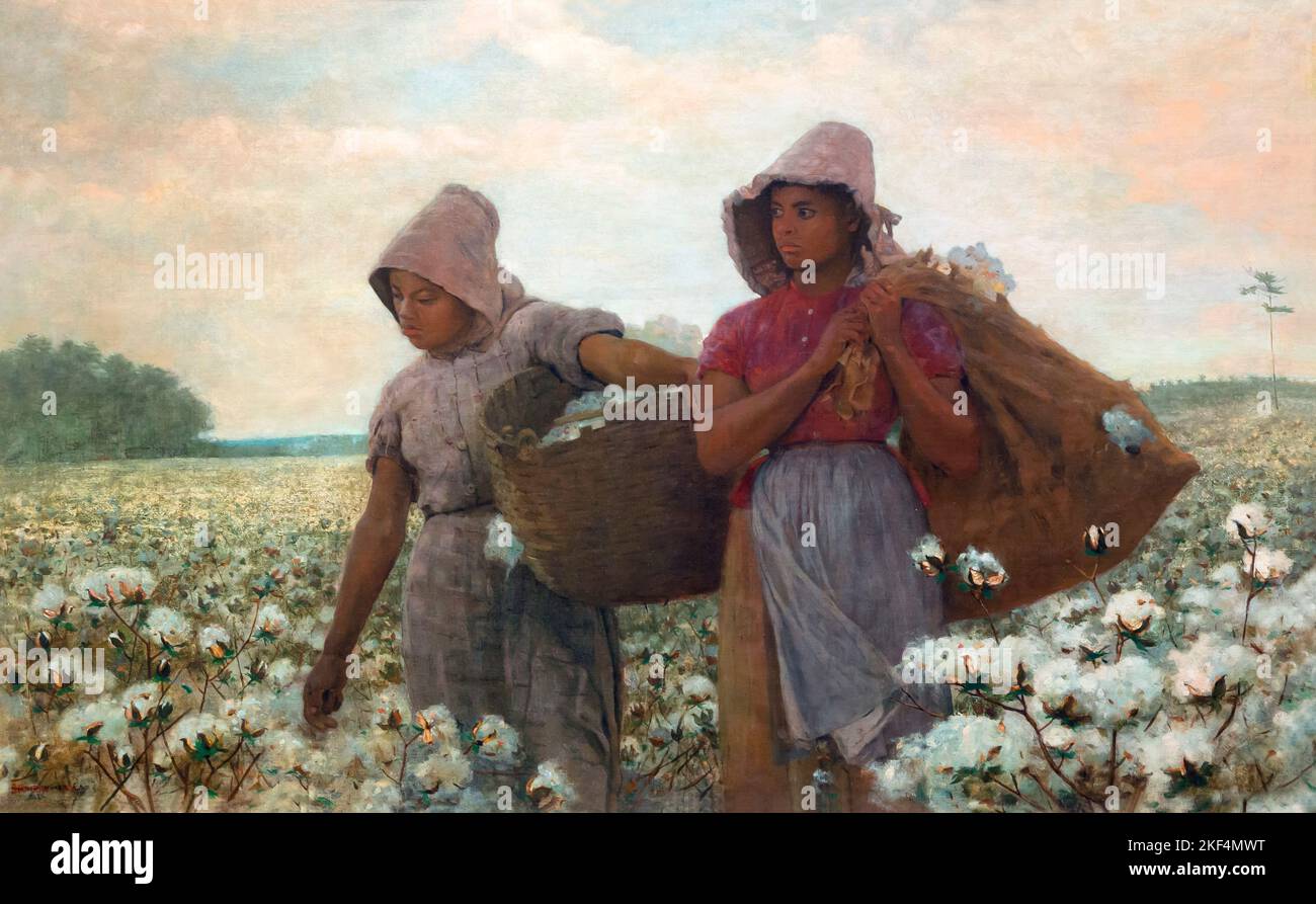 The Cotton Pickers, Winslow Homer, 1876, Los Angeles County Museum of Art, California, USA Stock Photo