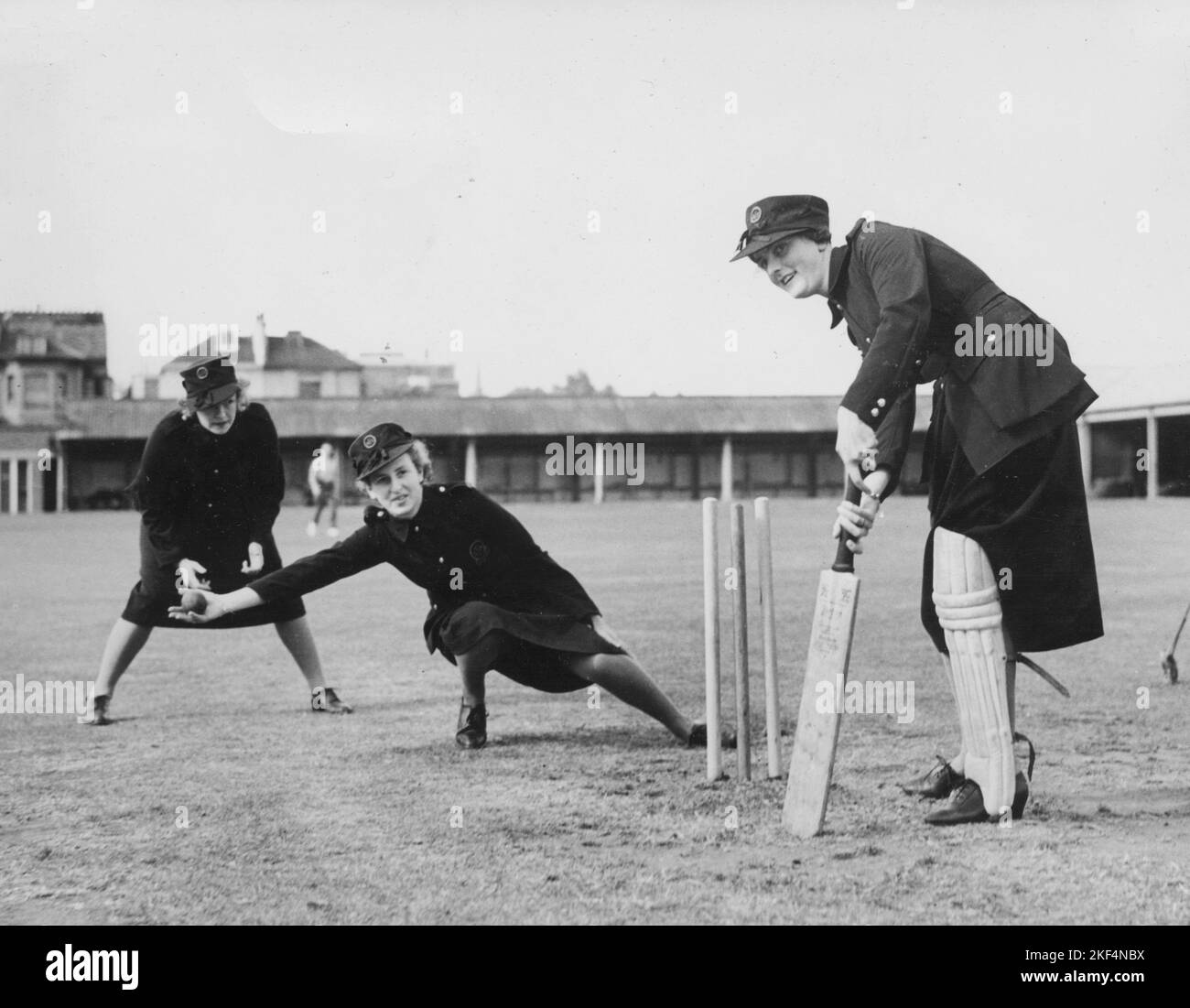 Auxiliary Territorial Service (ATS) pictured at Lord's. circa 1944 ...