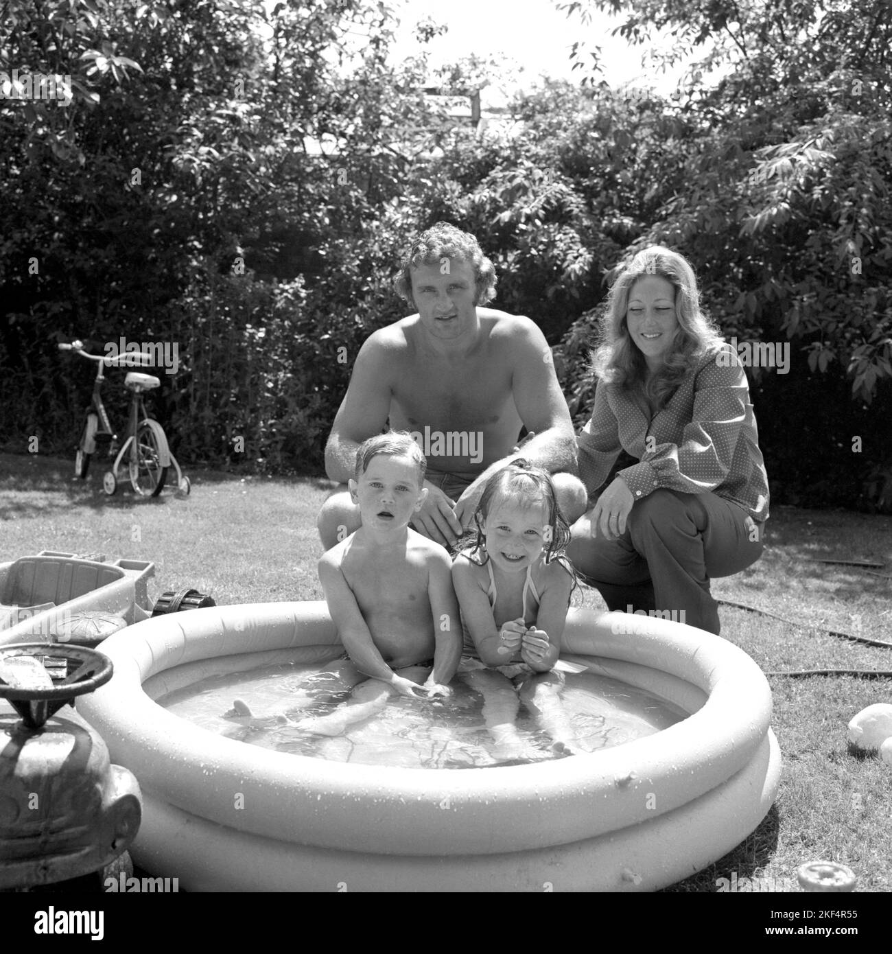 British boxer Joe Bugner with his wife, Melody, and son Joseph Jr, two ...