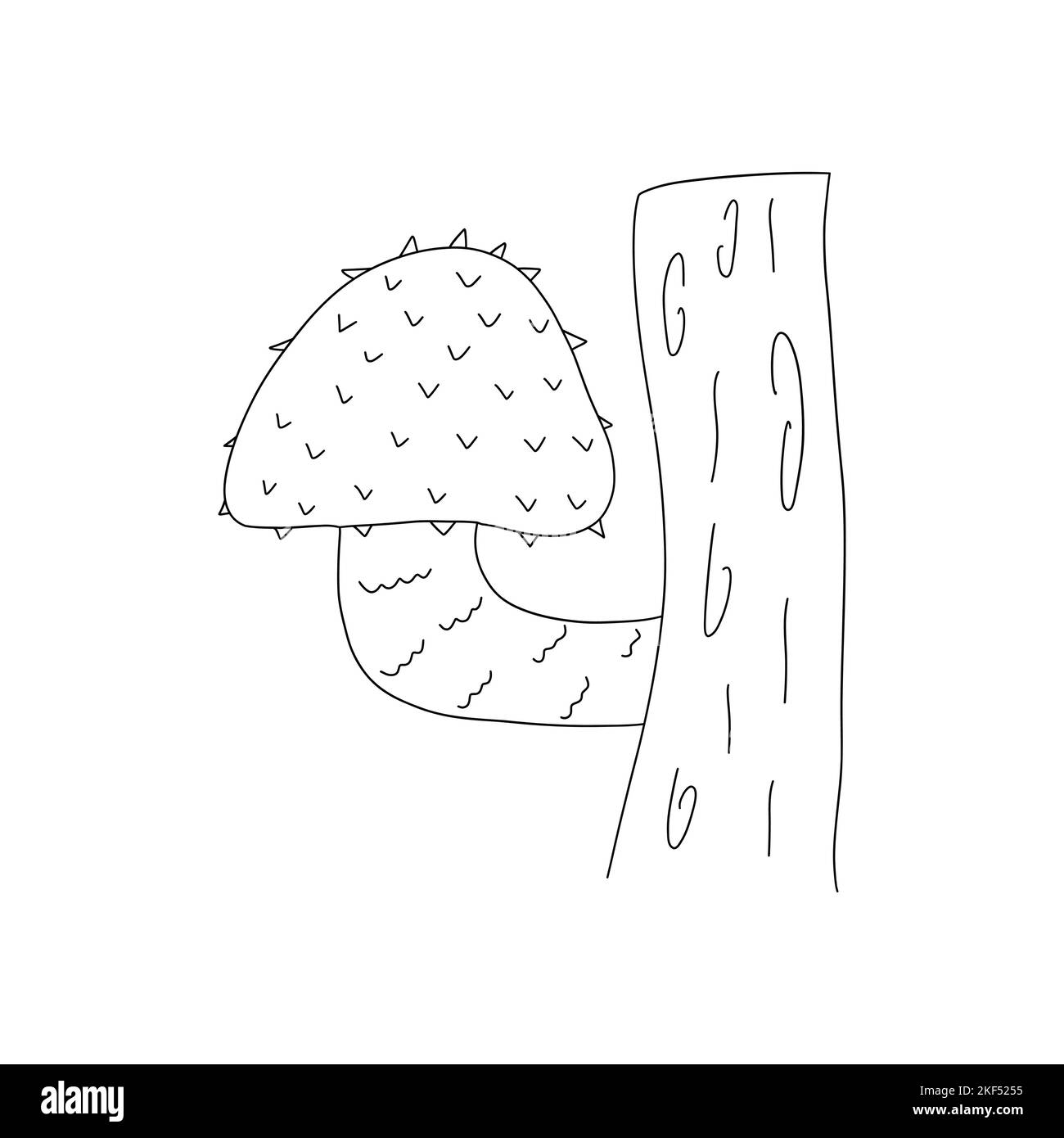 Fungus On A Log Stock Vector Images Alamy fungus-on-a-log-stock-vector-images-alamy