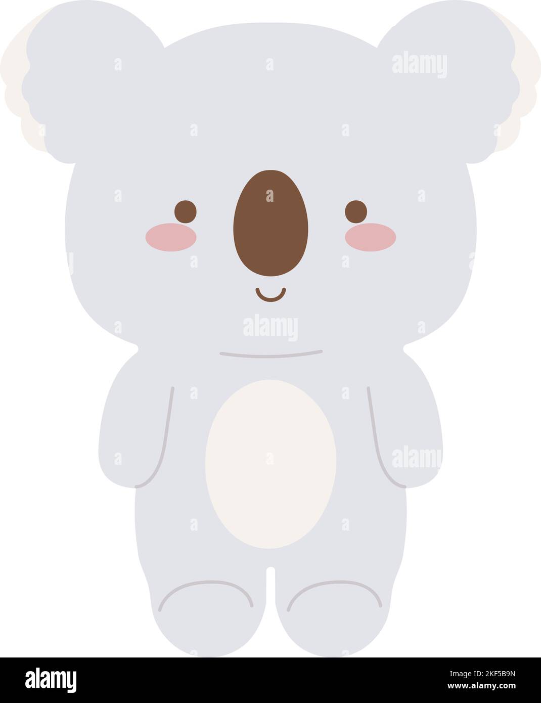 Cute baby koala kawaii Stock Vector Images - Alamy