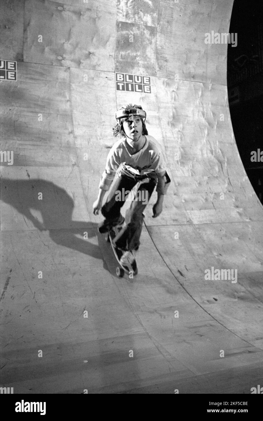 Simon Napper from Chelsea in action on a half pipe at the Sobell Centre ...