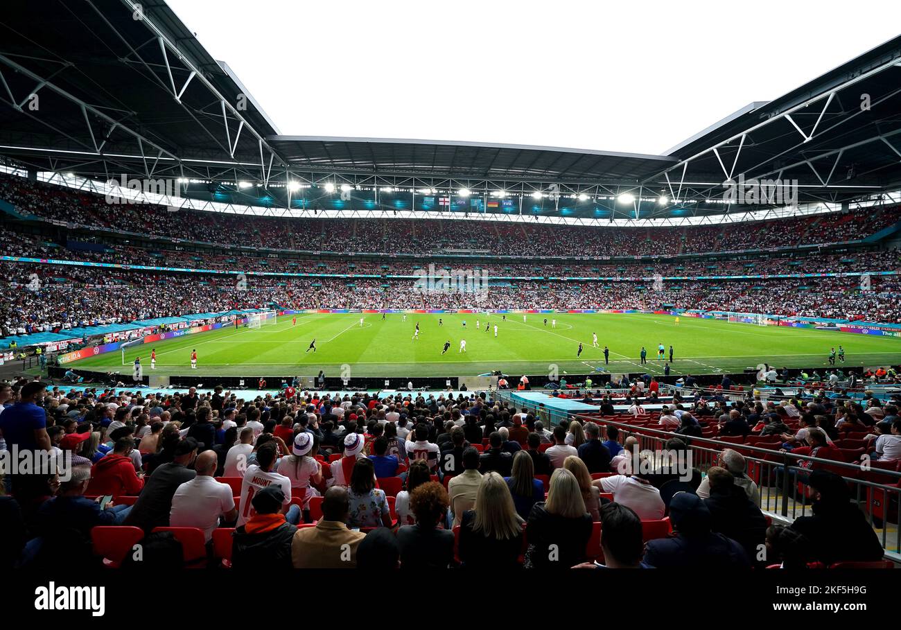 File photo dated 29062021 of Wembley Stadium, London. Fourteen venues across five countries