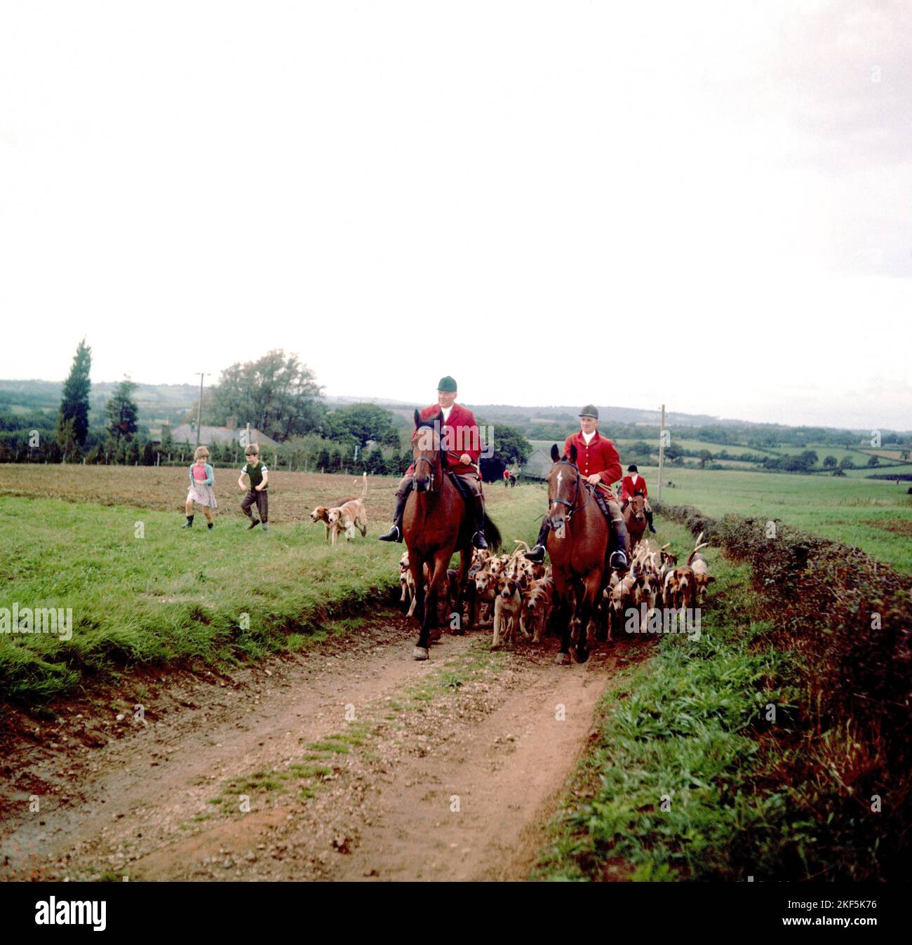 The Master of the Hunt, Major CG Davies-Gilbert, and the Whipper-in, E ...