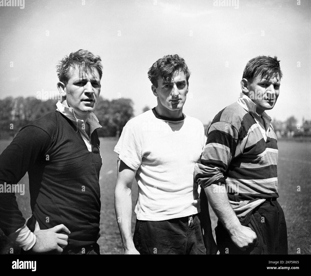 British Lions Captain Robin Thompson (c) C. Meredith (l) and D. Wilson ...