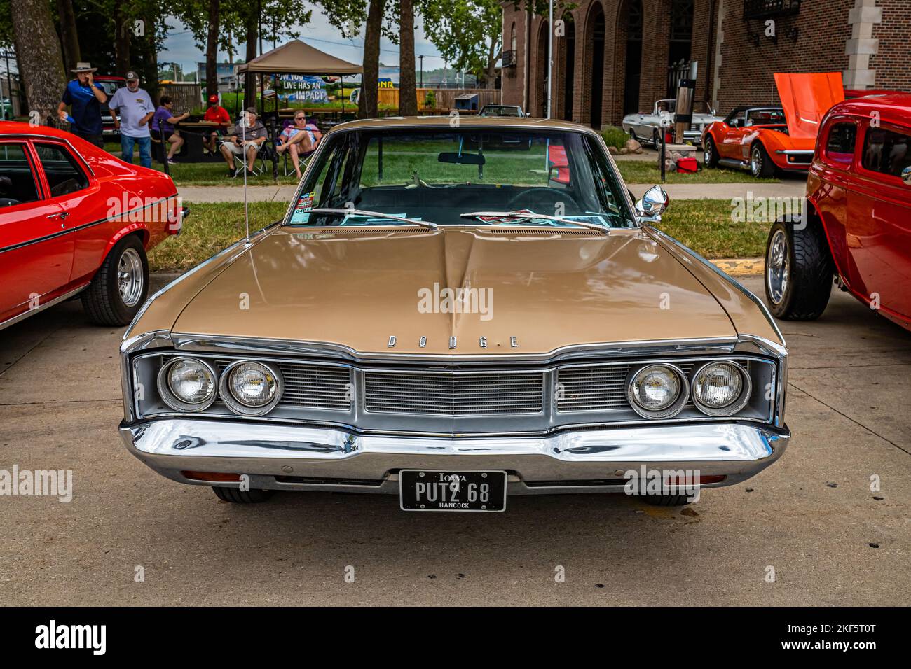 Des Moines, IA July 02, 2022 High perspective front view of a 1968
