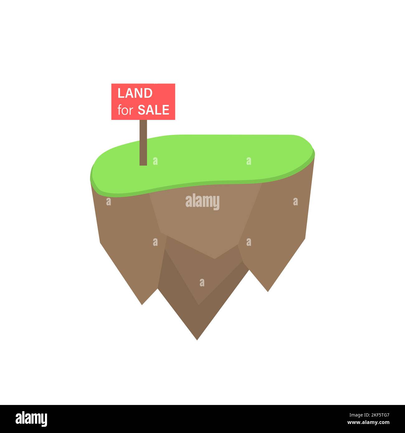 Land for sale vector icon. That tract of land for owned, sale