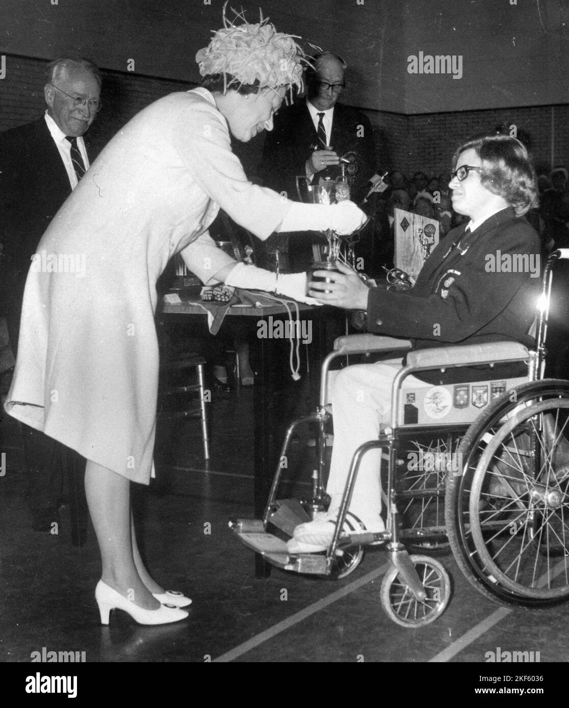 Queen Elizabeth II during the Official Opening of the new Sports