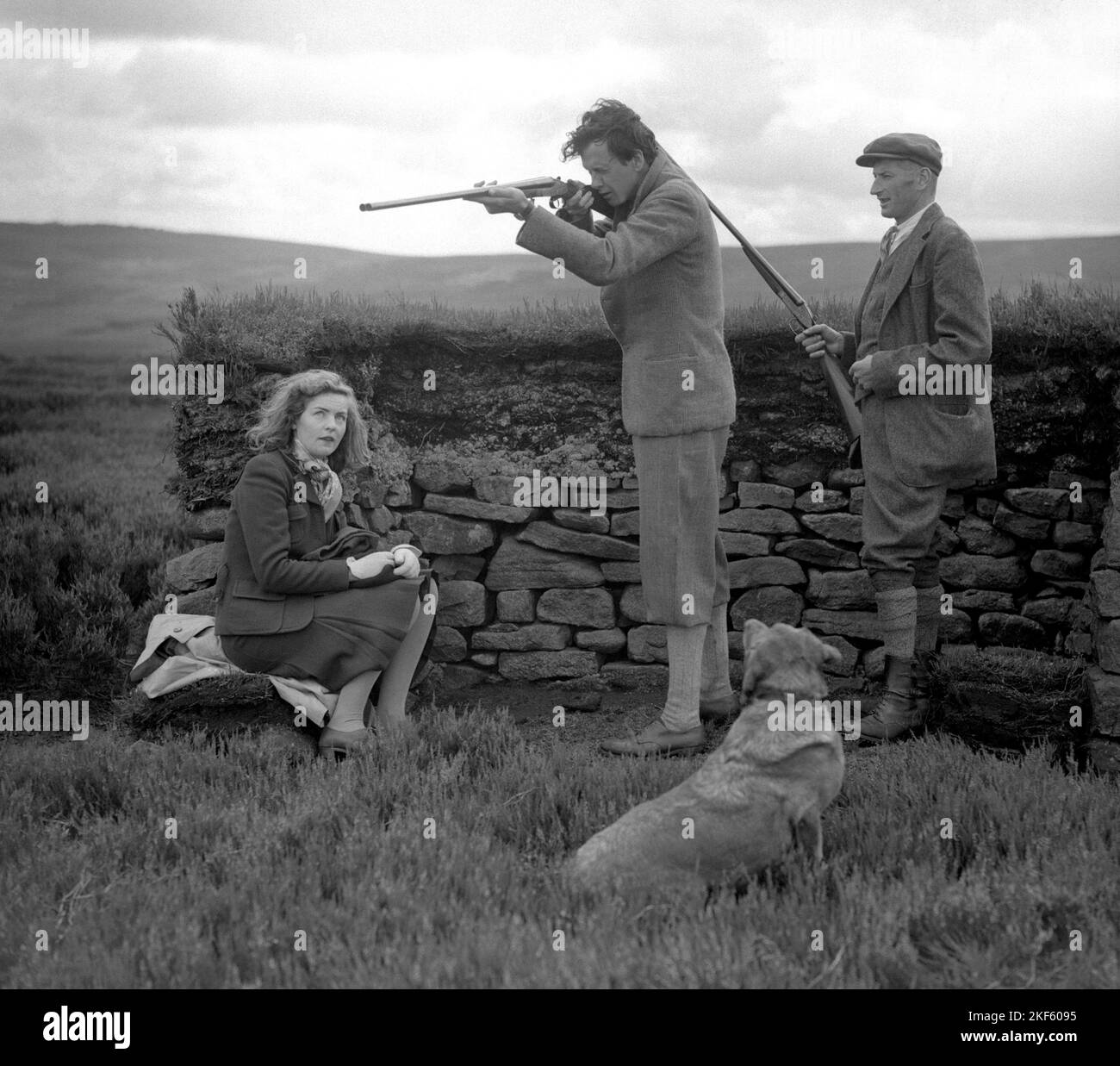 Lord Hartington takes a behind shot at the Duke's Ground with Lady