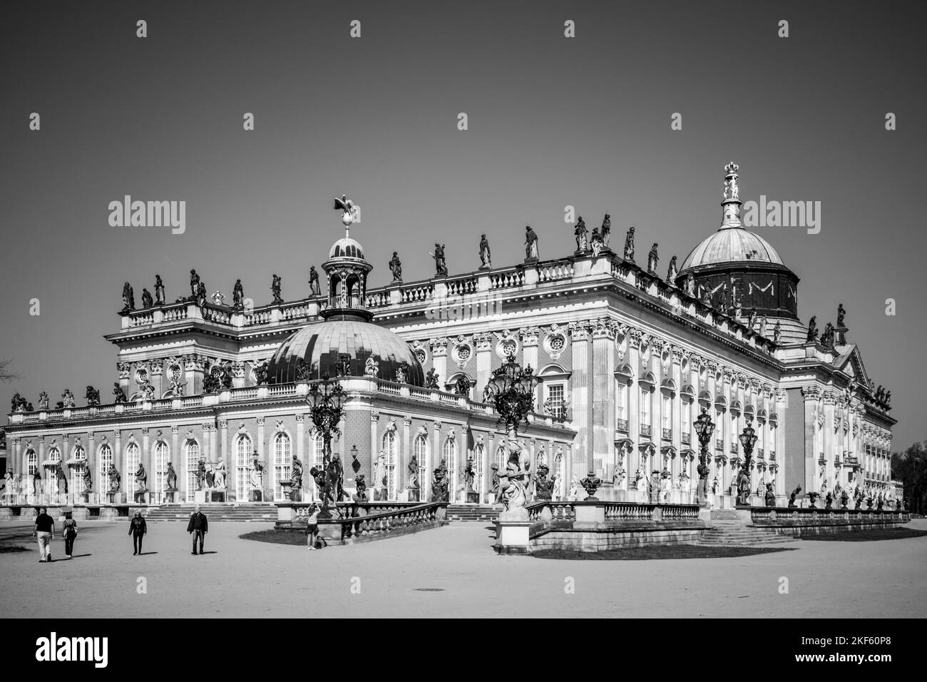 visit of New Palace at park Sanssouci in Potsdam Germany Stock Photo