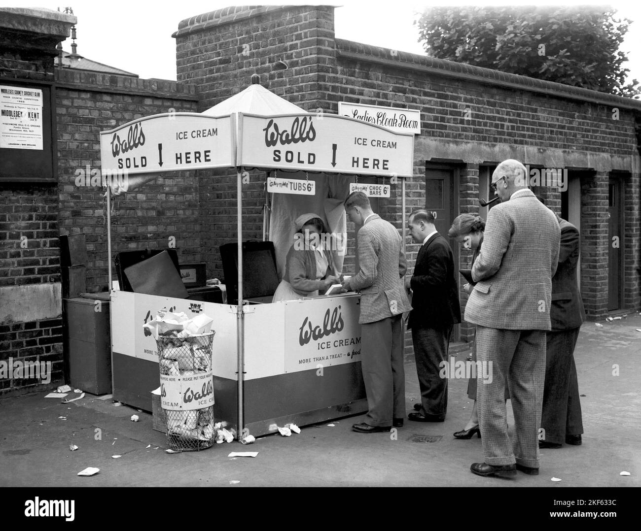 Walls Ice Cream Stand Stock Photo Alamy
