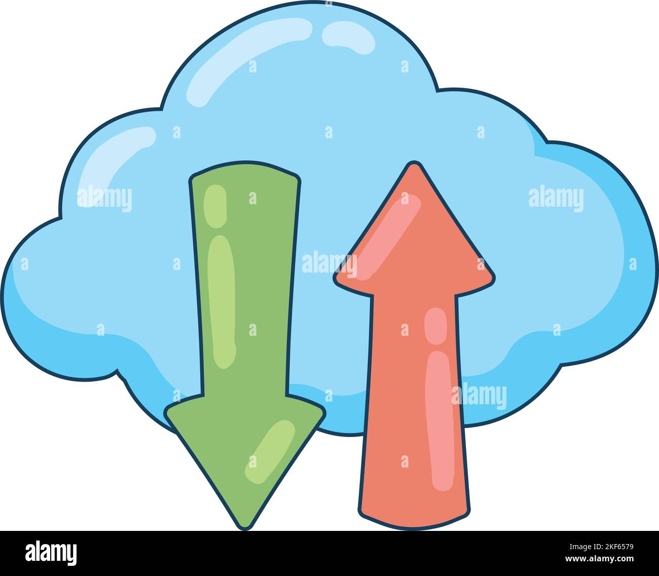 cloud data icon Stock Vector Image & Art - Alamy