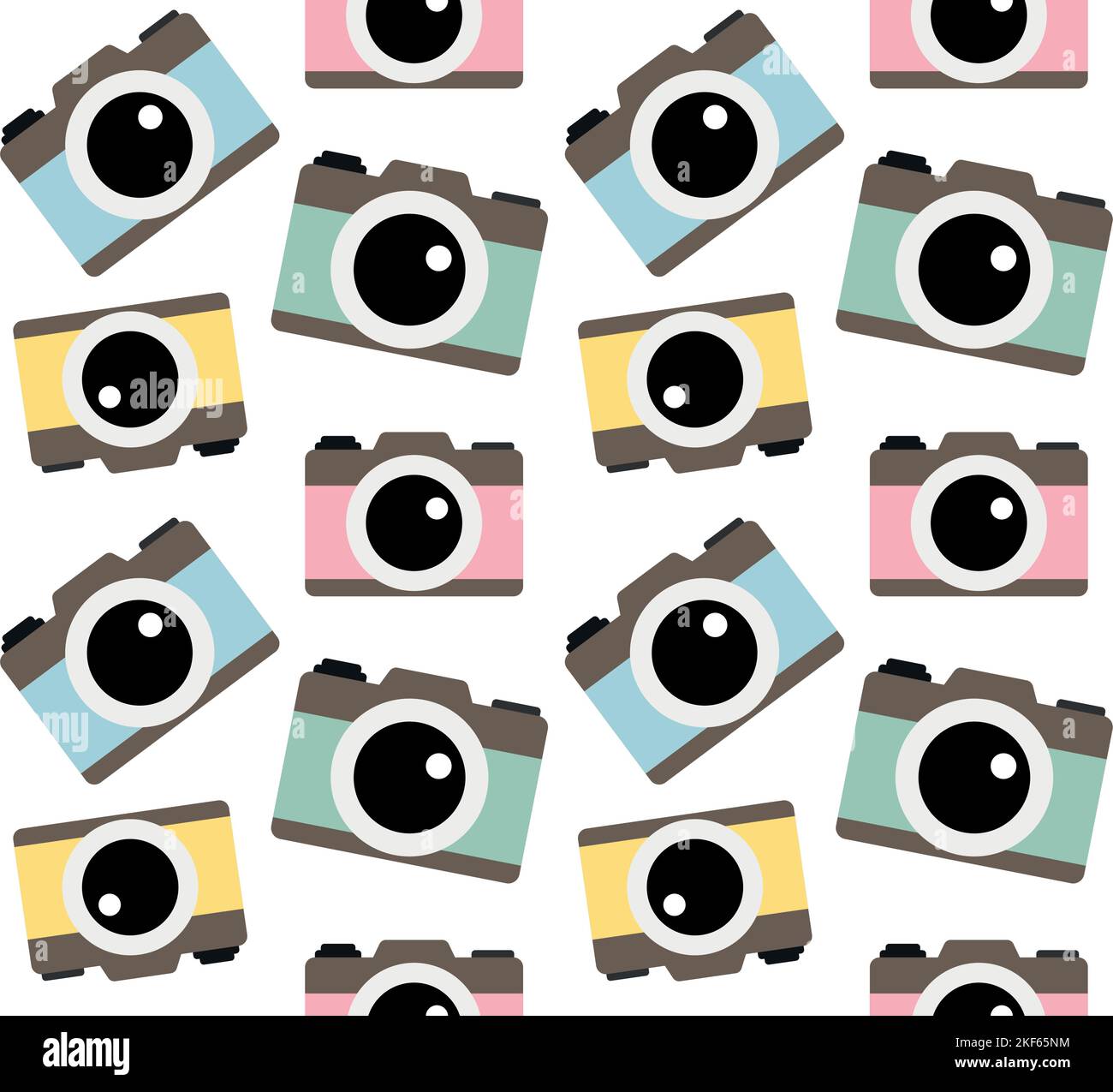Vector seamless pattern of flat photo camera Stock Vector Image & Art ...
