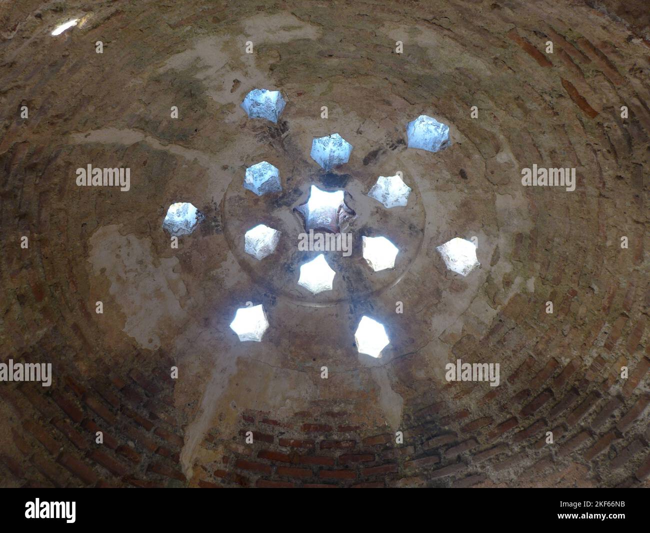 Turkish bath ruins in Basilia, Thessaloniki, Greece Stock Photo Alamy