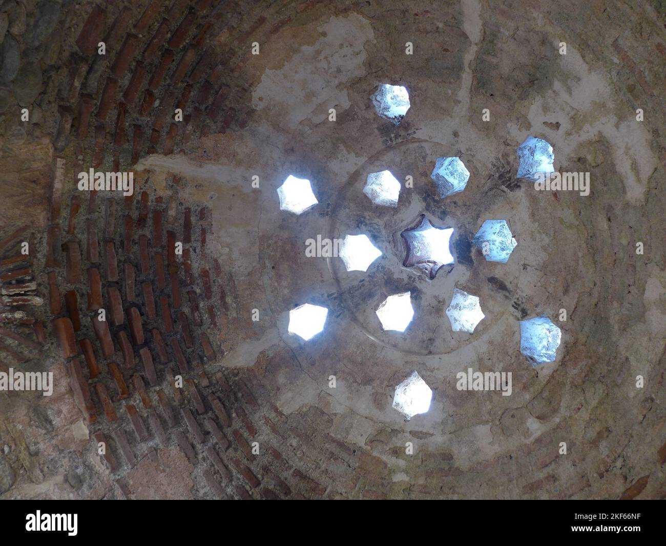 Turkish bath ruins in Basilia, Thessaloniki, Greece Stock Photo Alamy