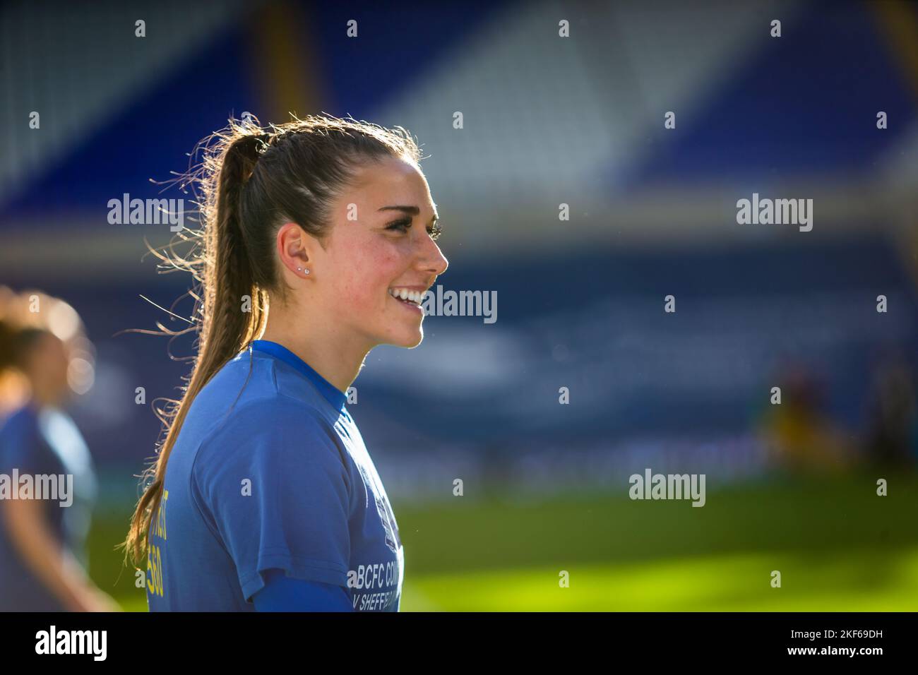 Tara Bourne, young professional football player, UK 2022 Stock Photo