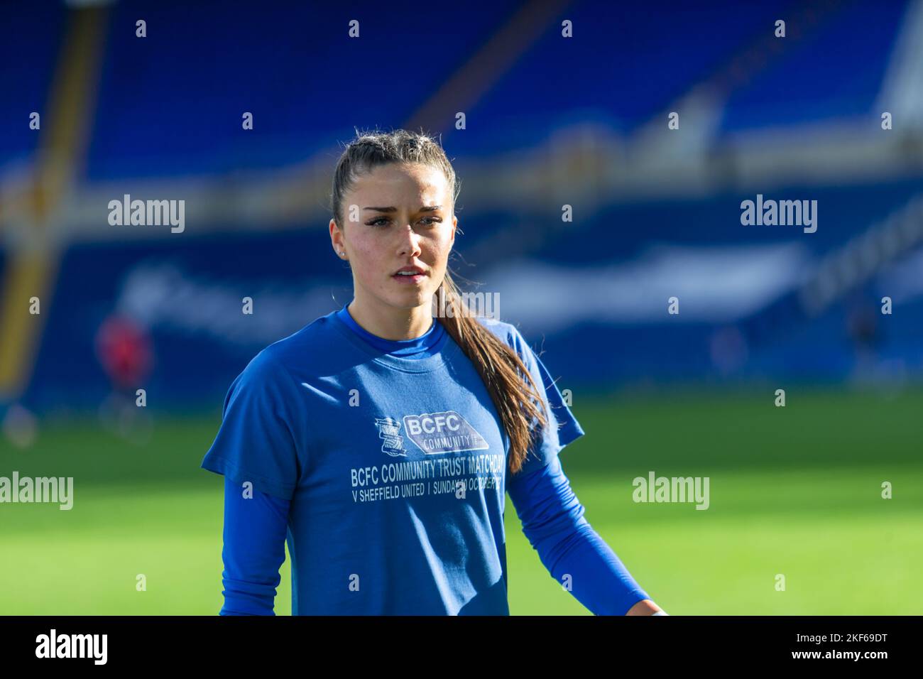 Tara Bourne, young professional football player, UK 2022 Stock Photo